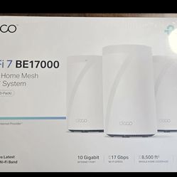 TP Link Deco Pro BE77 Newest Model BE17000 3 Pack