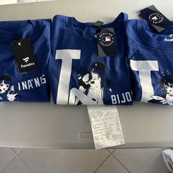 💙 Dodgers x Hololive Collab T-Shirt Bundle (3 Mediums) – Official Merchandise!