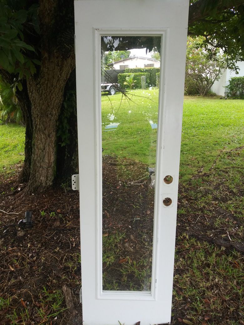 Exterior metal full view door
