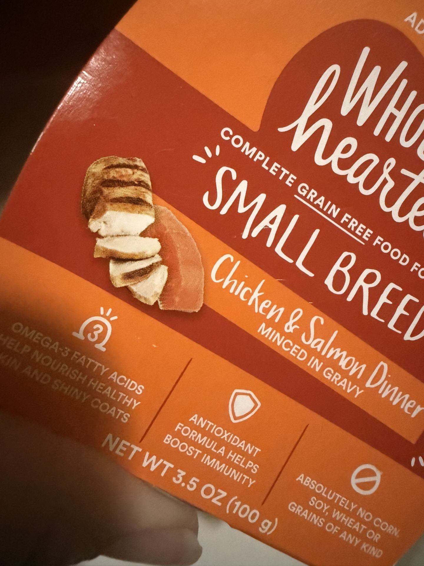 WHOLEHEARTED WET DOG FOOD CUPS