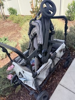 Jeep wagon and graco stroller