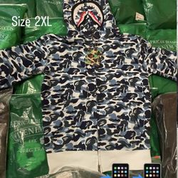 Bape And Denim Tear Hoodie