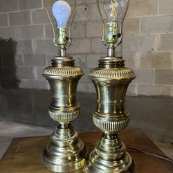 Vintage brass lamps