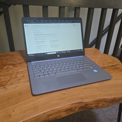 HP 14 inch HD Windows Laptop Intel Processor N150 4GB RAM 128GB UFS Blue