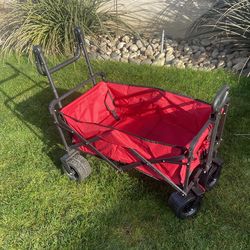 Red collapsible wagon