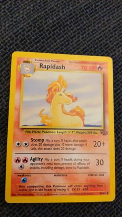 Rapidash pokemon card (original series)
