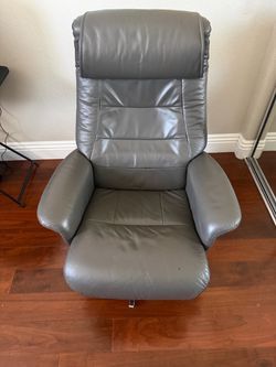 Modern Leather Swivel Reclining Chair