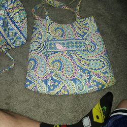 Vera Bradley Tote and Small Dufle Bag