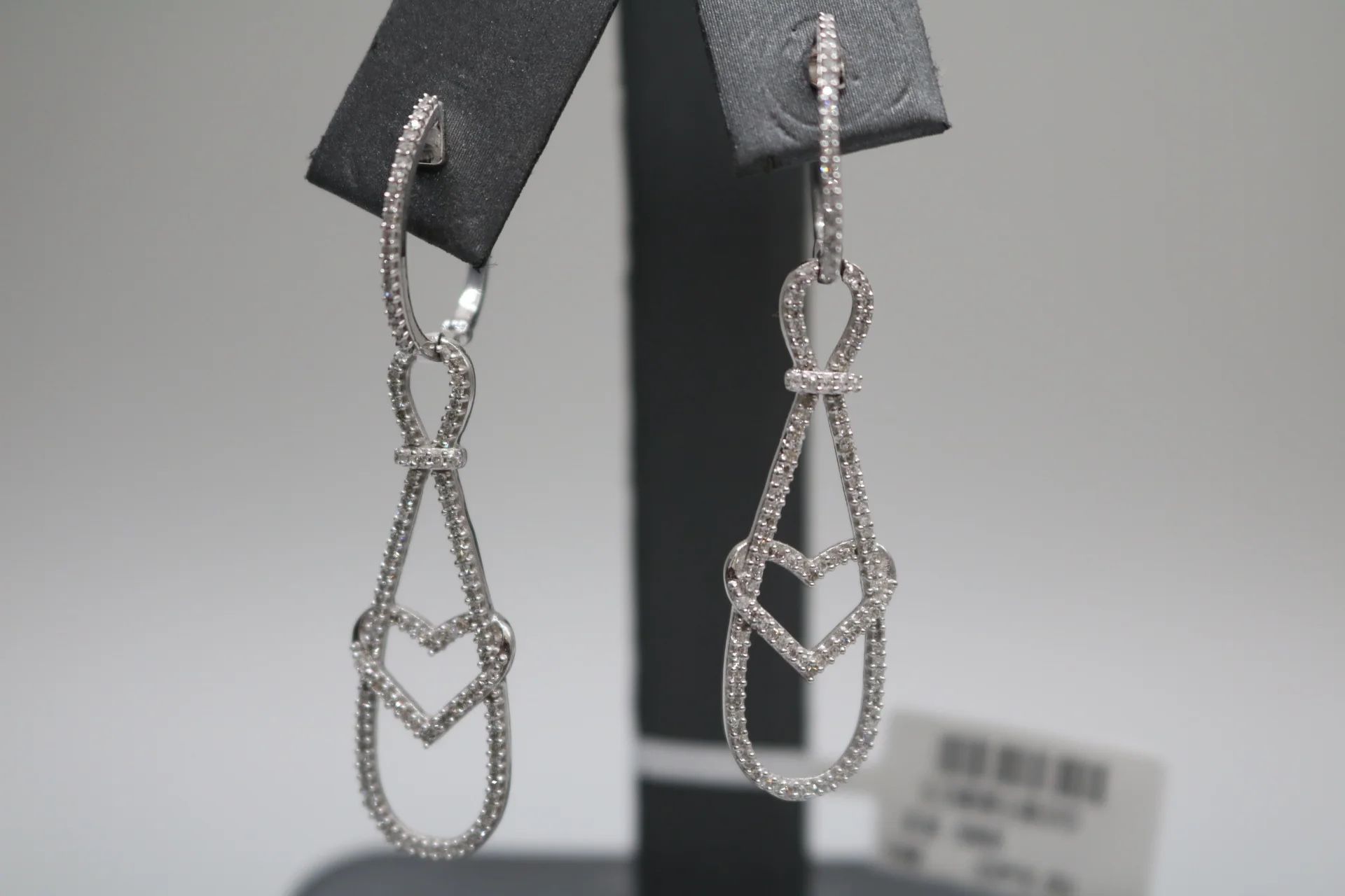 14K White Gold Fancy Diamond Earrings (2.38CTW) (Local Purchase Only)
