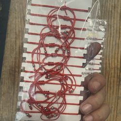 Red protection bracelets