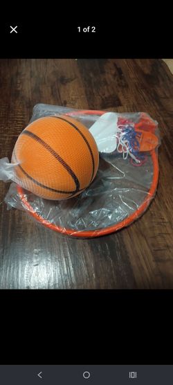 Quiet bouncing ball and hoop