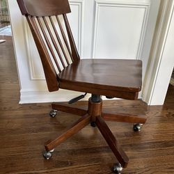Solid Wood Adjustable Office Desk Chair