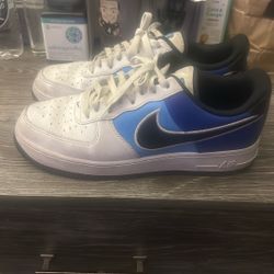 Blue And Black And White Nikes 