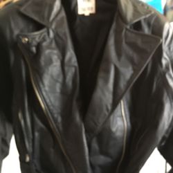 Motorcycle Leather black Jacket