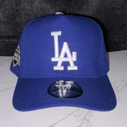 New Era Los Angeles Dodgers MLB Postseason Snapback Hat Blue Adjustable