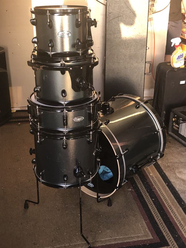 Gray PDP double drive drum set 8 piece for Sale in Salem, OR OfferUp