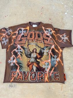 Brown grafic tee