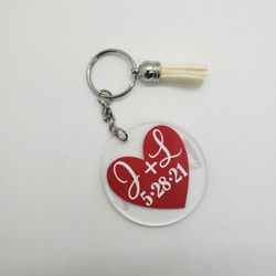 Custom VALENTINES keychain
