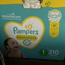 New Pampers 210 Count