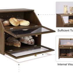 Bread Box For Countertop 