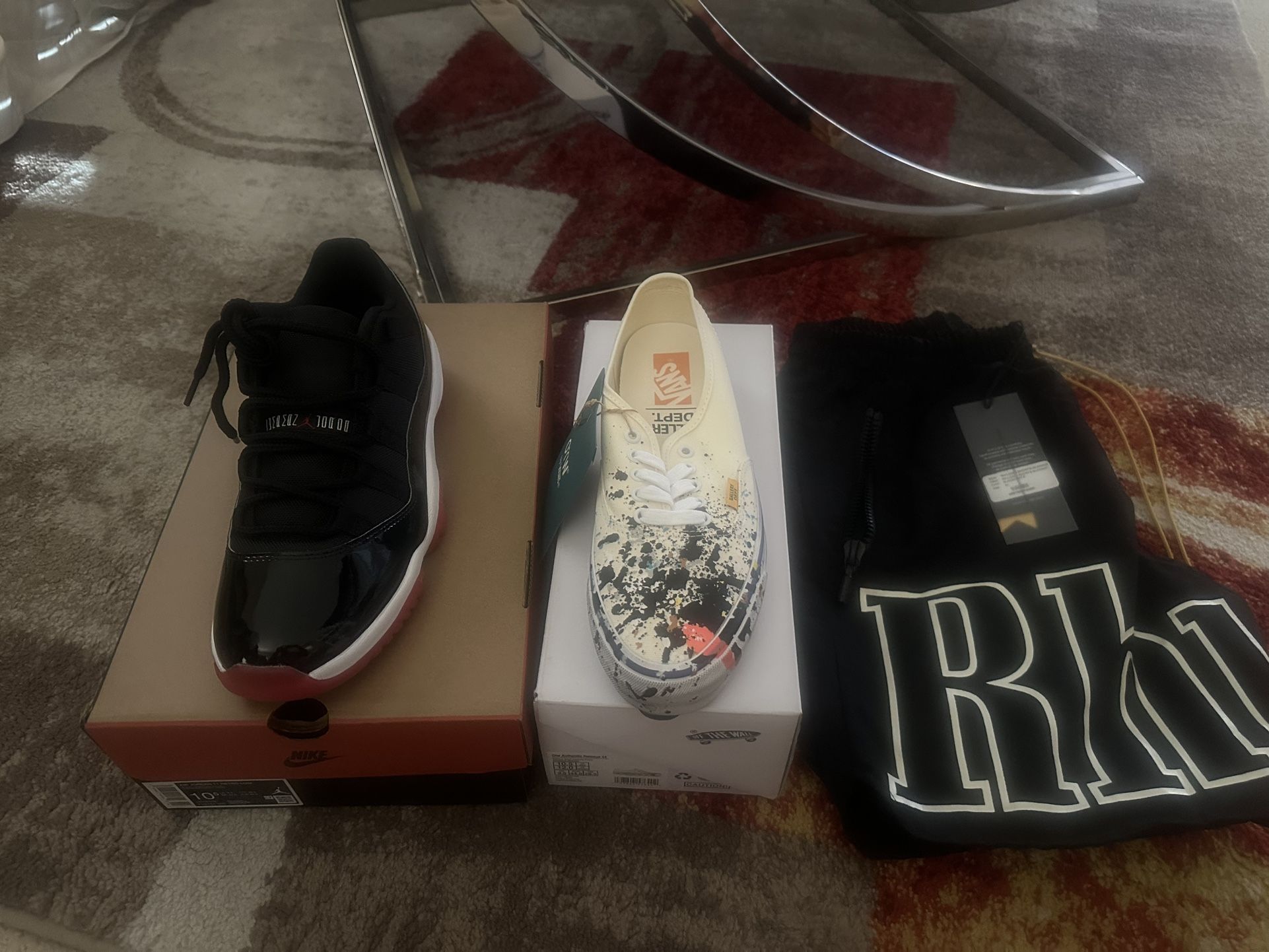 Jordan Bred 11 Lows, Galley Dept. X Vans , RHUDE