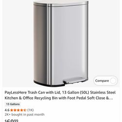 Stainless Steel Trash Can