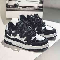 Men's Trendy Skate Shoes, Breathable Non-slip Lace-up Shoes for Outdoor, Spring Summer And Autumn