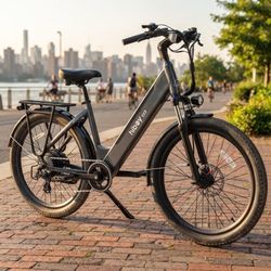 Hiboy EX9 Urban Commuter Electric Bike – 750W (1000W Peak) Motor, 48V 15Ah Battery, Up to 75-Mile Range, 27.5" x 2.4" Tires, Hydraulic Disc Brakes, Sh