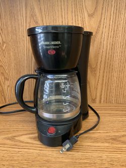 Black and Decker Smart Brew 5 Cup Coffee Maker with Removable Filter Basket