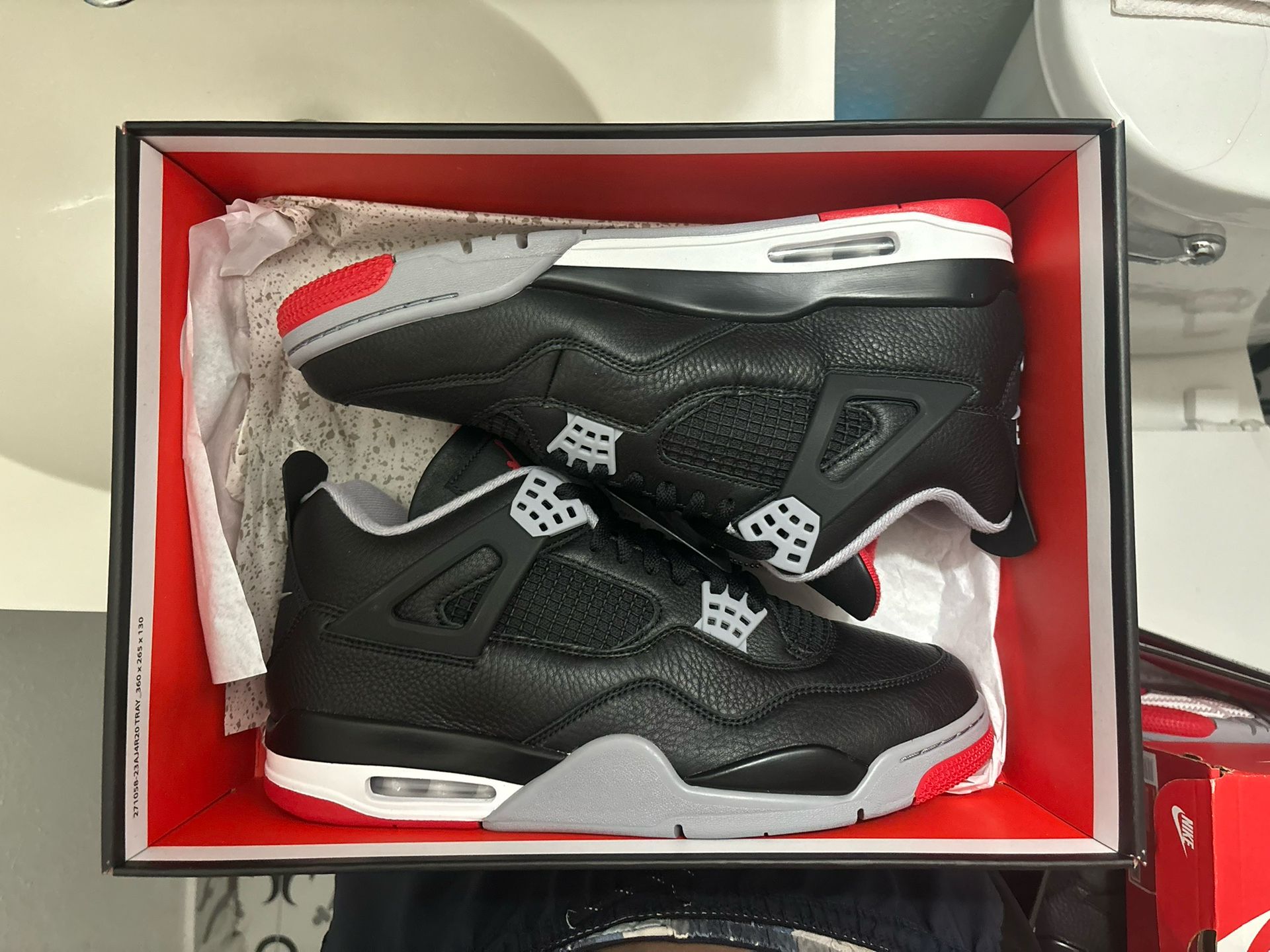 Ds Air Jordan Reimagined Bred 4s Size 12