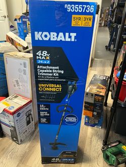 Kobalt 48V MAX (24Vx2) 15-in Attachment Capable Battery String Trimmer Kit TOOL ONLY