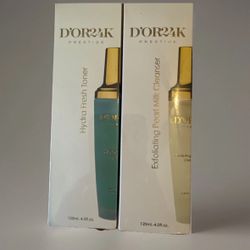 dor24k hydra fresh toner and cleanser + Coconut Scrub