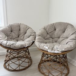 Kids Papsan Rattan Style Chairs 