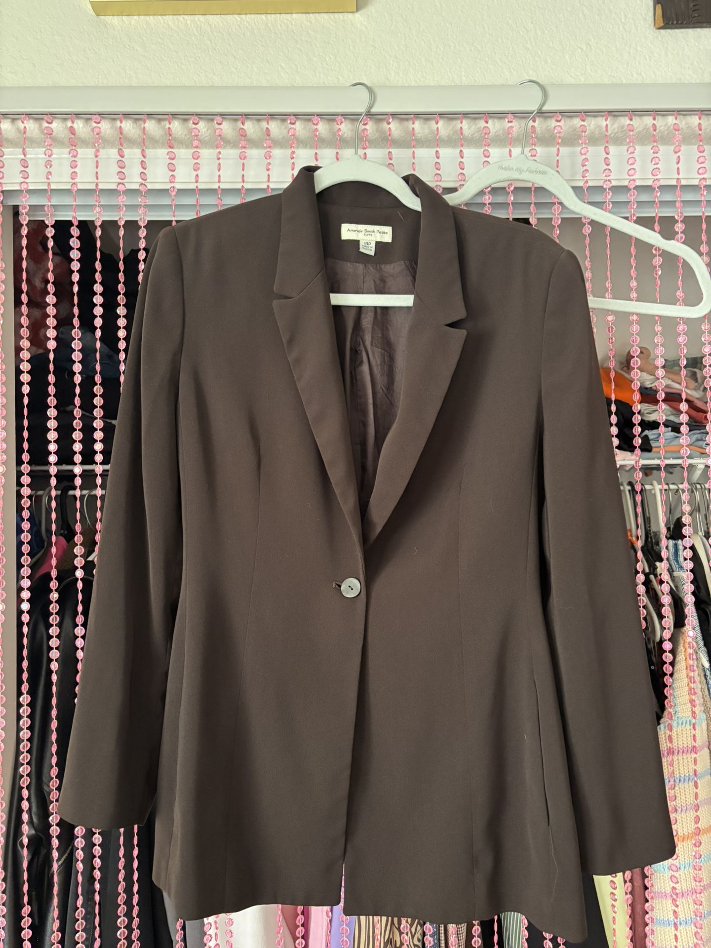 brown blazer