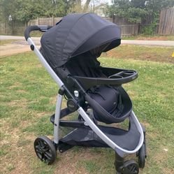 Graco Modes Pramette convertible stroller/bassinet, like new, 3-in-1, with reversible seat, extra storage compartment
