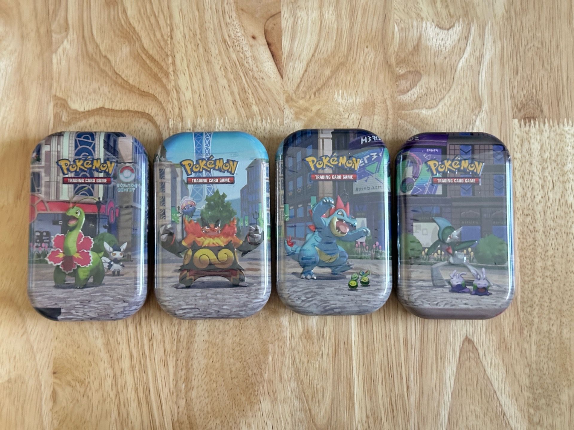 lot of 4 - LUMIOSE MINI TINS POKEMON CARD