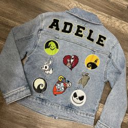 Nightmare Before Christmas Patched Denim Jacket