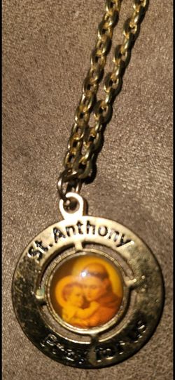 St. Anthony Medal Pendant Necklace