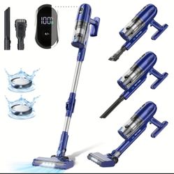 6 In 1 Stick Vacuum Cleaner, Powerful Lightweight Stick Cordless Vacuum Cleaner For Pet Hair Carpet Hard Floor Vacuum Cleaner 