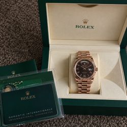 Rolex Day Date - Rose Gold / Chocolate Dial 1:1