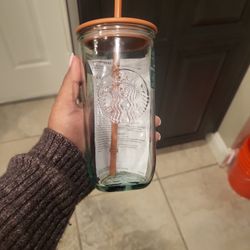 Starbucks Recycle Glass Cup