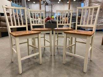 Milk and Honey Mixed Tone Farmhouse Style Dining Chairs (Set of 4)