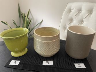 Assortment Of Medium Sized Ceramic Pots