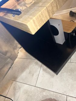Edge Table Faux Marble