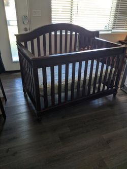 Solid oak crib.  $40 obo
