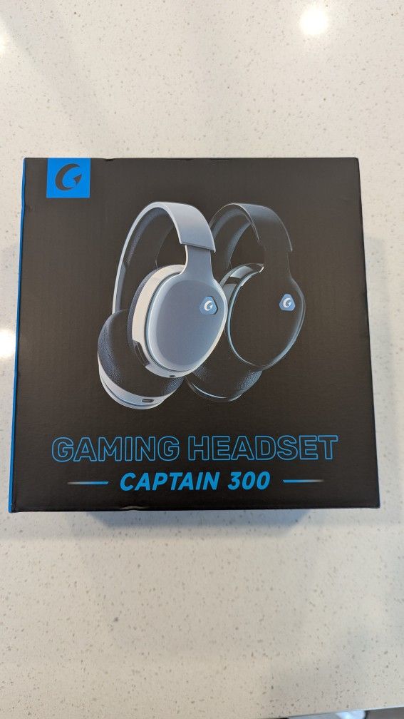 Brand New Captain 300 Gaming Headset (White) | Wireless 2.4GHz | PC, PS, Xbox, Switch, Phone