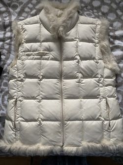 Down Vest with rabbit fur