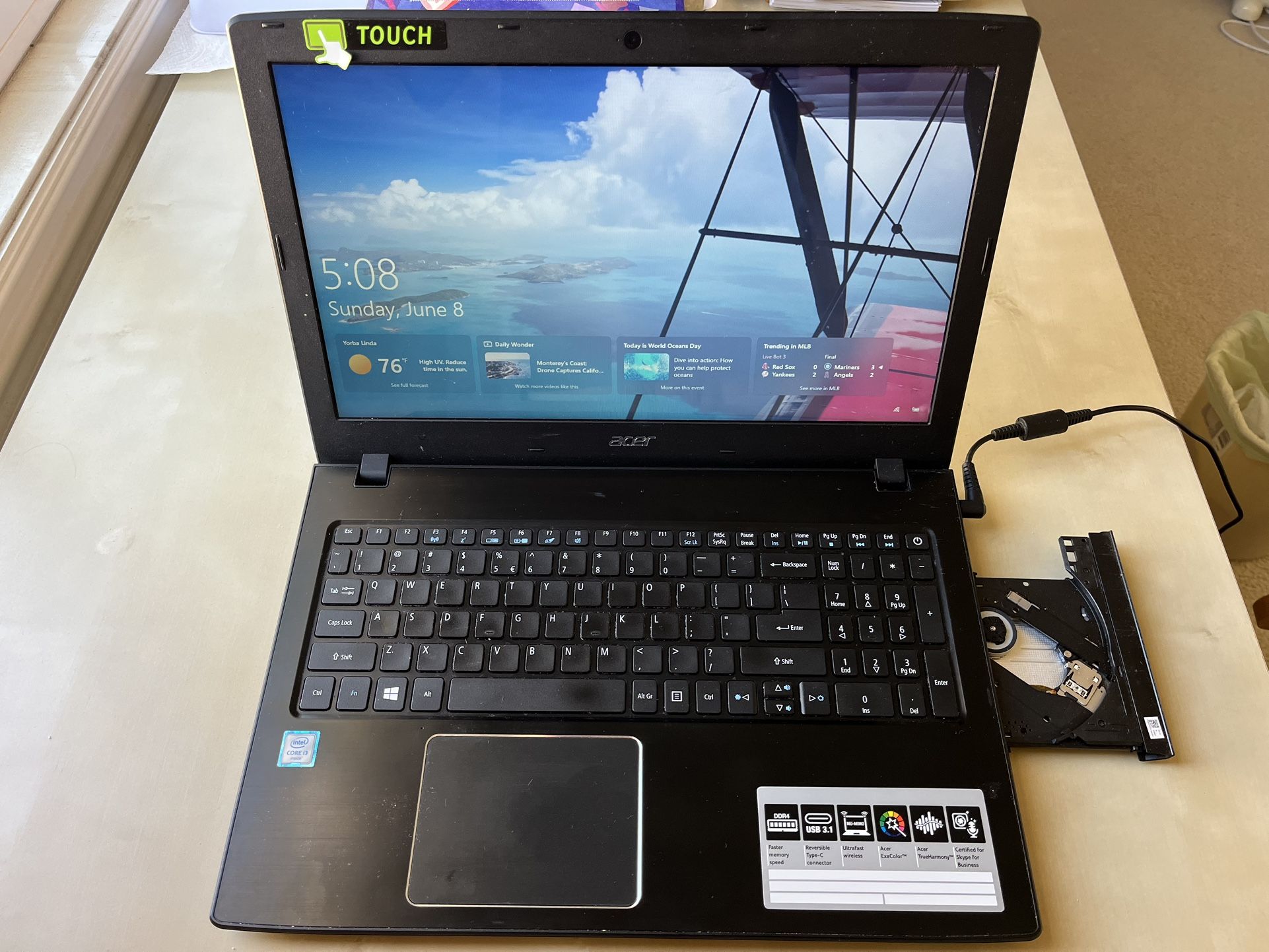 Acer Laptop Aspire 15” Touch Screen