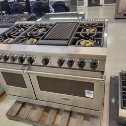 VIKING 48 INCH DUAL FUEL RANGE CONVECTION OVENS
