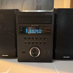 Sharp CP-BH250 Sharp 5-Disc Micro Shelf Executive Speaker System with Bluetooth, USB Port for MP3 Pl